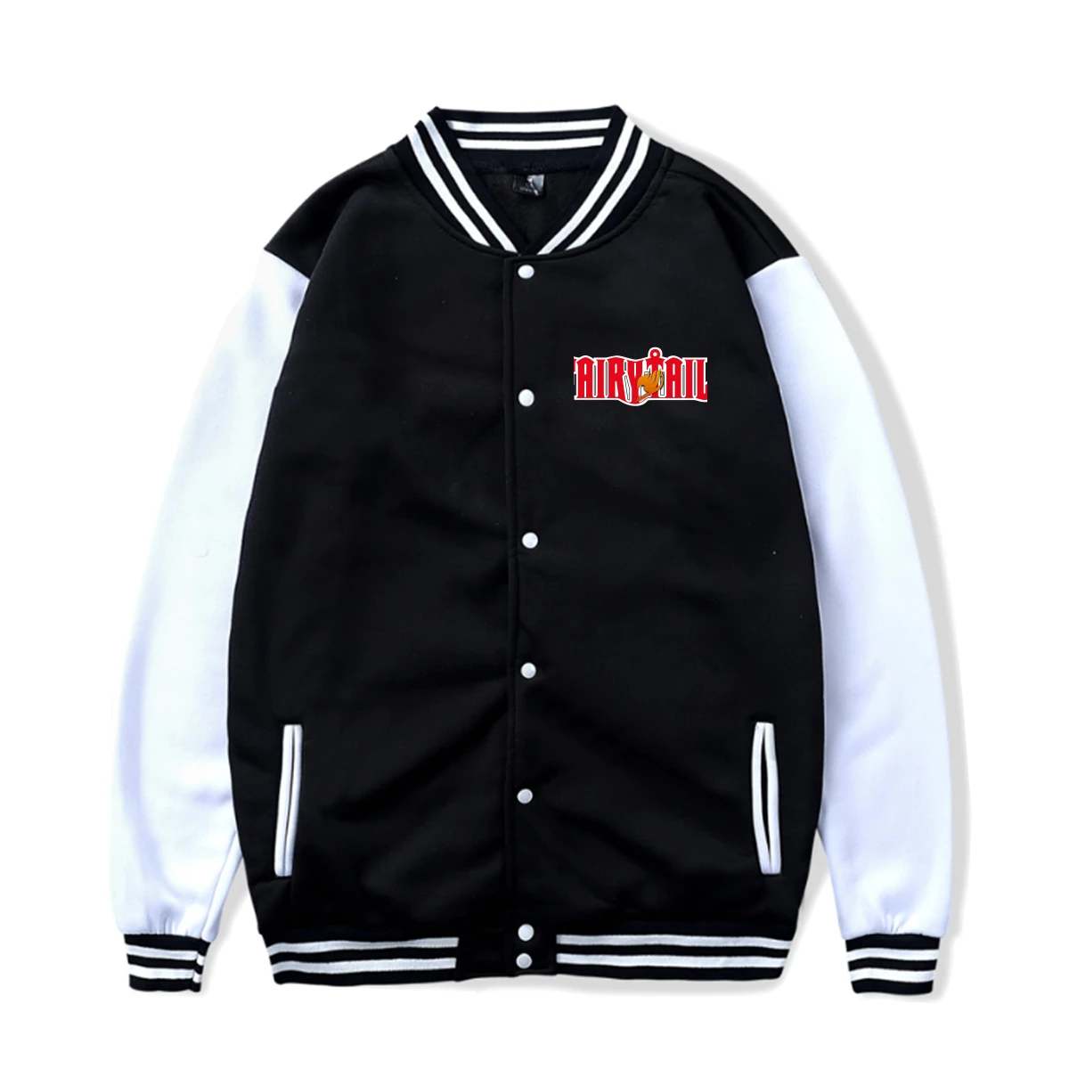 

Модная Повседневная бейсбольная Униформа Fairy Tail с буквенным принтом, свободная уличная куртка для пары в стиле Харадзюку для мужчин и женщи...