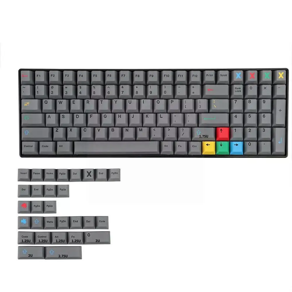 

129 S Pbt краситель-sub тематическая крышка s для профильной крышки для механической игровой платы серии Cap s Q5b1 P2x5