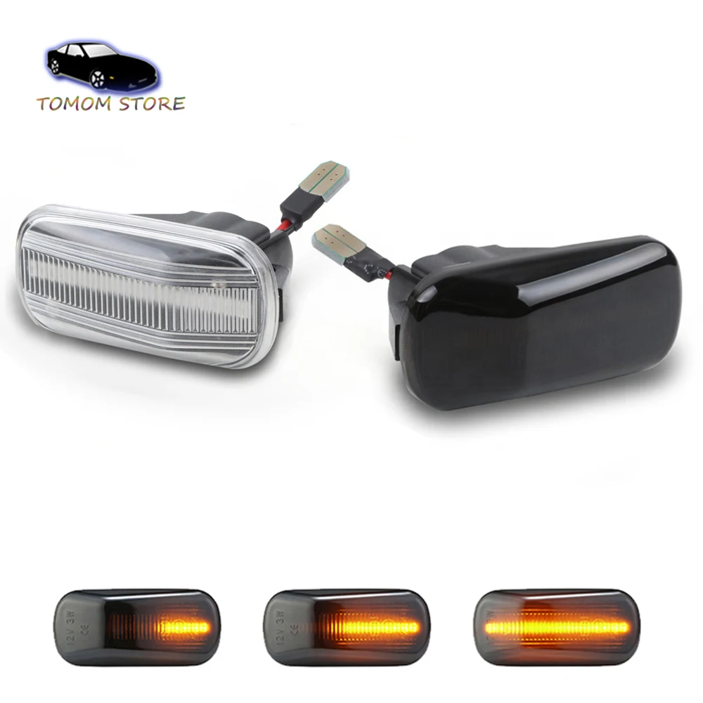 

2Pcs Dynamic Amber LED Side Marker Turn Signal Light for Honda Accord Civic City CR-V Fit Jazz HR-V Odyssey Stream S2000 AP1 AP2