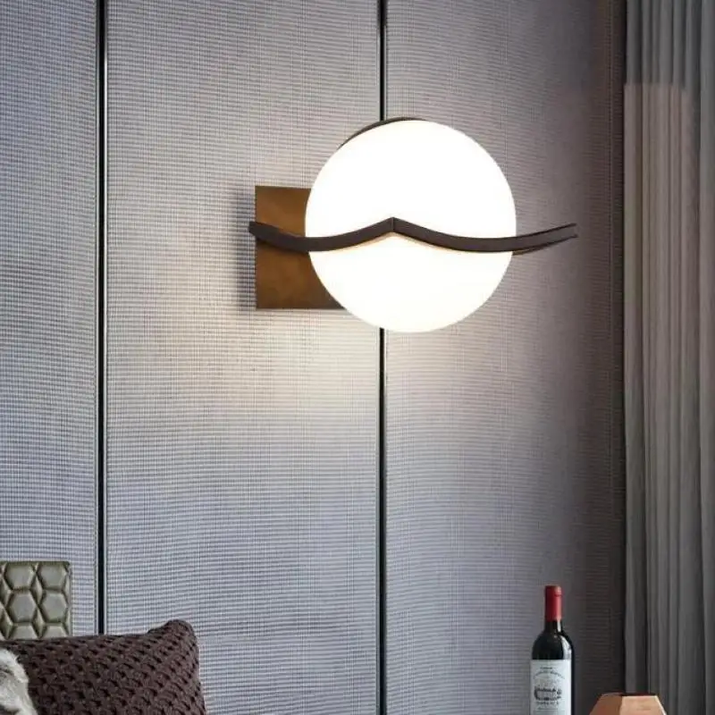 Прикроватная светодиодная настенная лампа для спальни современный компактный