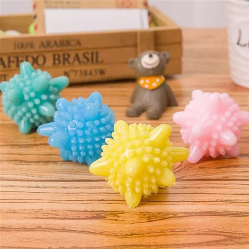 

5Pcs/Lot Reusable Magic Laundry Ball For Household Cleaning Washing Machine Clothes Softener Starfish Shape PVC Solid Cleaning