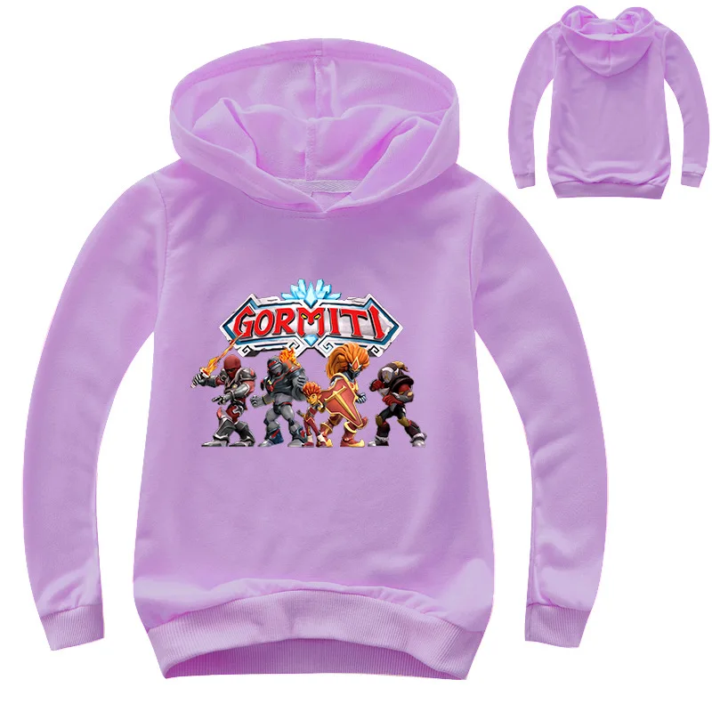 2020 Gormiti New Kids Hoodies Children Clothes Boys Long Sleeve Baby Sweatshirt Ryan Toys Review Coat Cartoon Girls Tops Tees | Детская