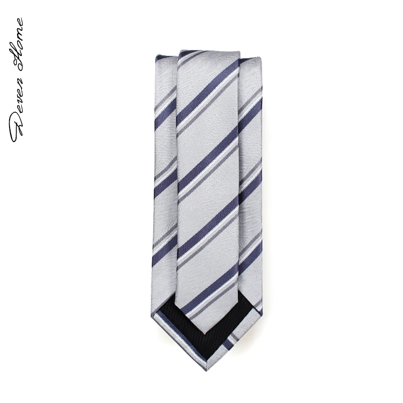 2020 Новый Модный высококачественный мужской полосатый серый галстук 7 см деловой