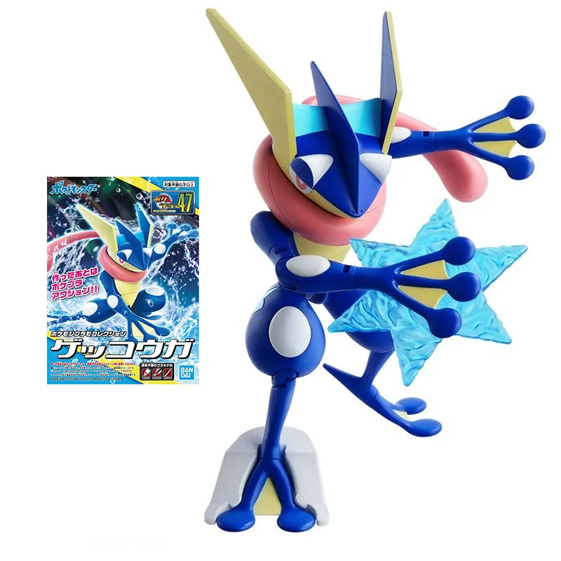 

Bandai Pokemon Figures Collection 47 Greninja Genuine Assembly Model Anime Figure Collection Action Toy Figure Toys for Children