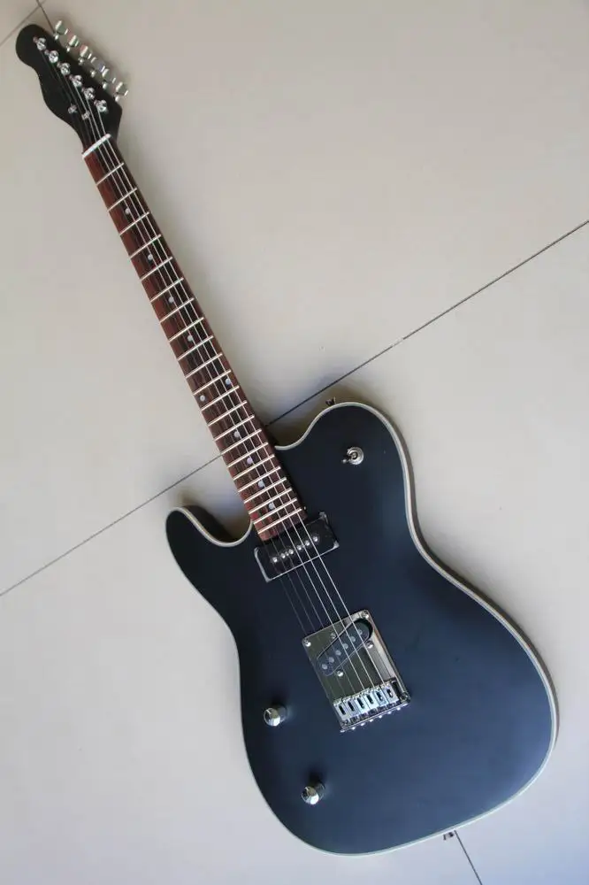 Левша 6 строка Электрогитары тел модель Одежда высшего качества в матовый черный