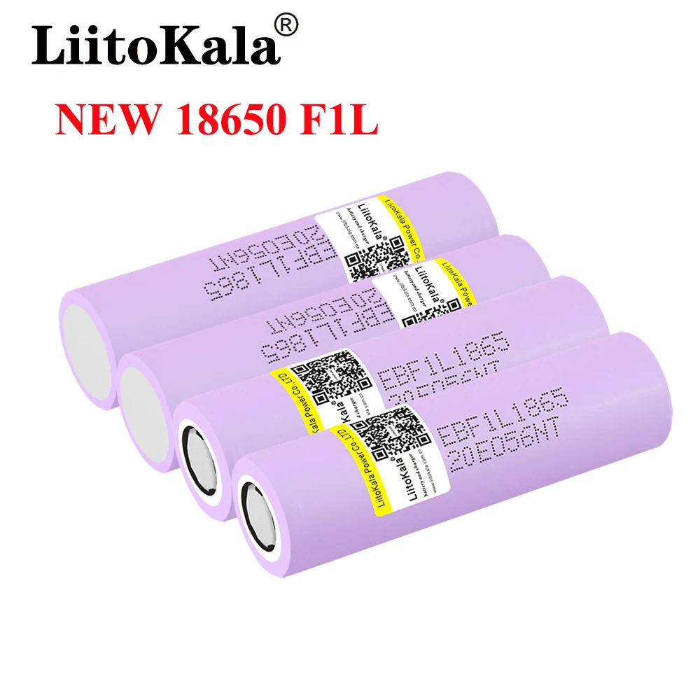 Новые 10 шт./лот оригинальные Liitokala 18650 3350 мАч аккумуляторные батареи INR18650 F1L |