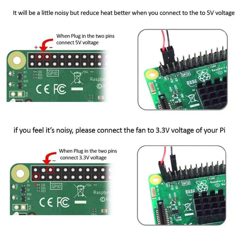 4 шт. 30x30x7 мм 3007 Прозрачный безщеточный вентилятор охлаждения CPU 3.3V 5V для Raspberry Pi 4 Model B 3 B+ 2 1