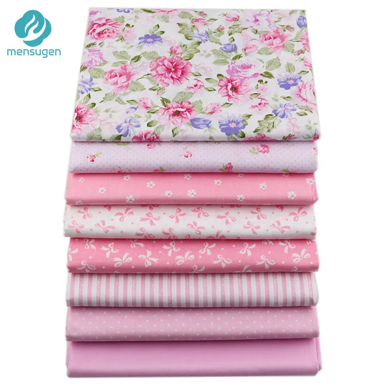 8pcs 20cmx25cm 20 см x 25 см и 25 см x 25 см хлопчатобумажная ткань с принтом для шитья стеганые ткани для лоскутного рукоделия ручной работы - Цвет: 8pcs 20cmx25cm