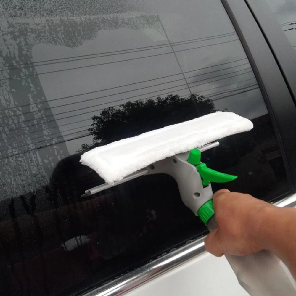 

1PC Multipurpose Window Squeegee Cleaner Window Wiper Sprayer Scrubber for Bathroom Living Room Green