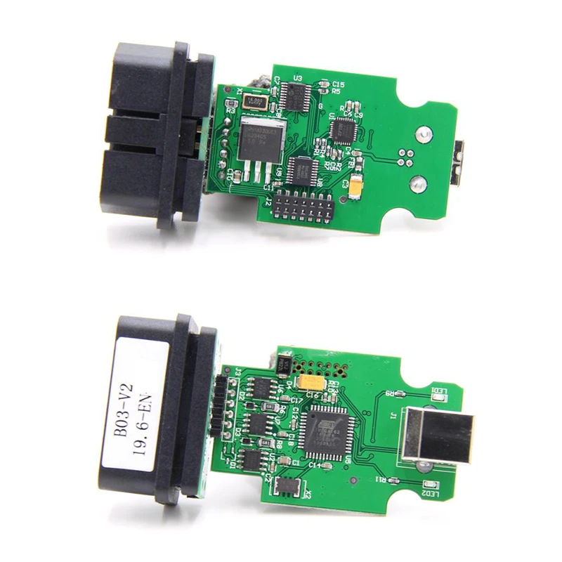 V2V3Electrical teters General OBDII 16-контактный диагностический кабель 19.6.1 интерфейс 2nd ATMEGA162 +