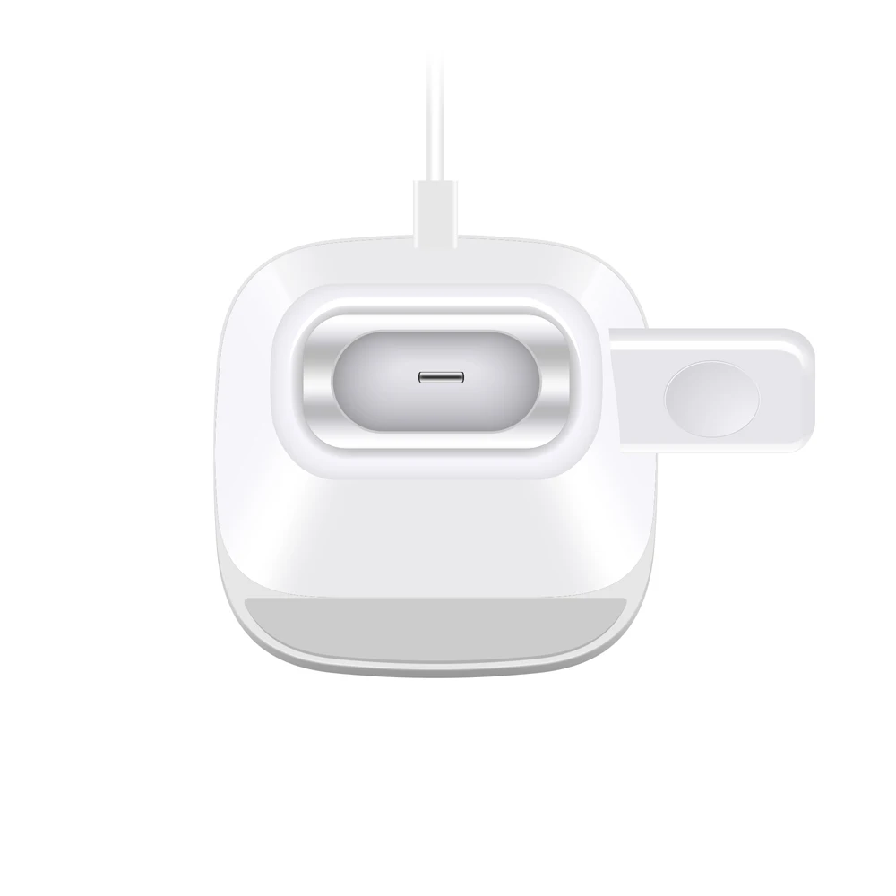 3 в 1 Qi Беспроводная зарядная док-станция для Apple Watch Airpods1 2 iPhone X XS XR Xs Max 8 8P 11 Pro Max, быстрый беспроводной зарядный блок