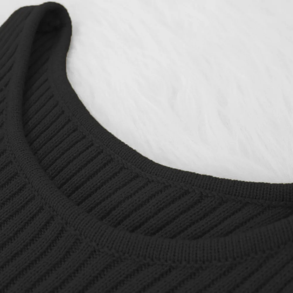Autumn Winter Knitted Sweater Two Piece Set Turtleneck Long Sleeve Loose Crop Top+ Bandage Midi Tank Dress Plus Size Tracksuit