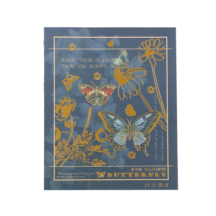 

MO.CARD butterfly series stickers beautiful hand account Japanese paper decoration collage bullet journal stationery stickers