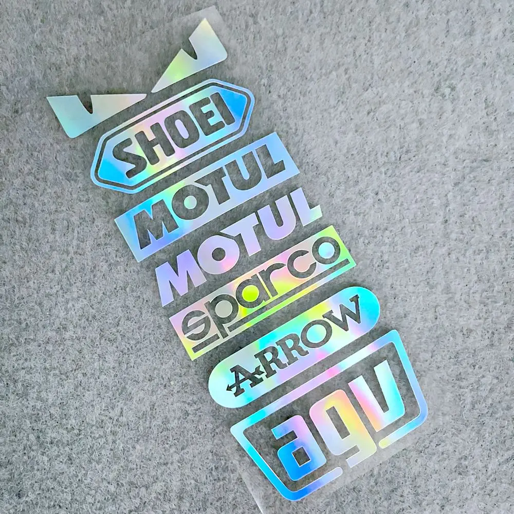 1 комплект светоотражающих боковых наклеек для мотоциклетного шлема с