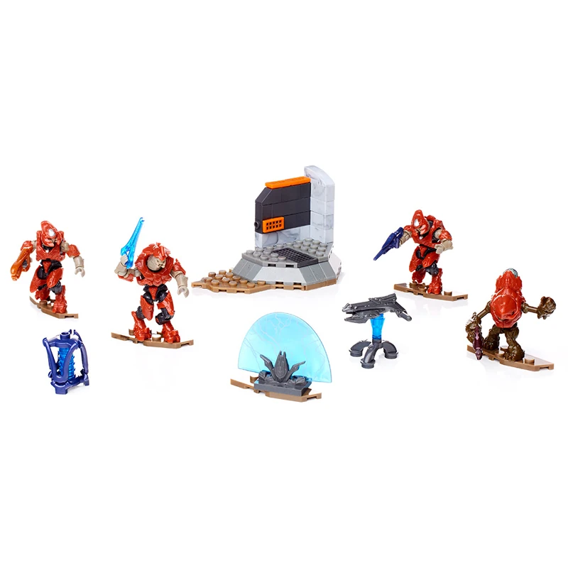 Mega Bloks Construx Halo DXF04 мечи Sanghelios боевой копье строительные блоки игрушки|Игрушечные