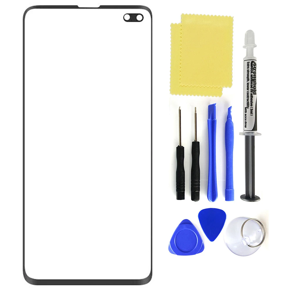 Replacement Front Glass Lens Screen LOCA Glue Kit for Samsung Galaxy S8 S10 Plus Front Glass Screen Kit images - 6