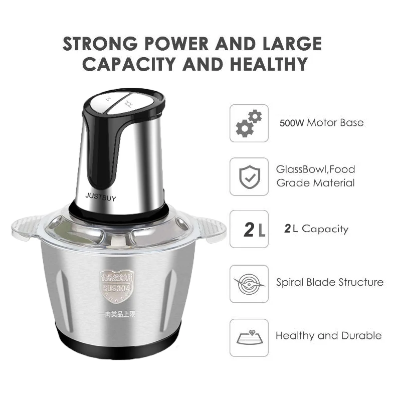 Нержавеющая сталь детская пищевая Мясорубка измельчитель электрическая