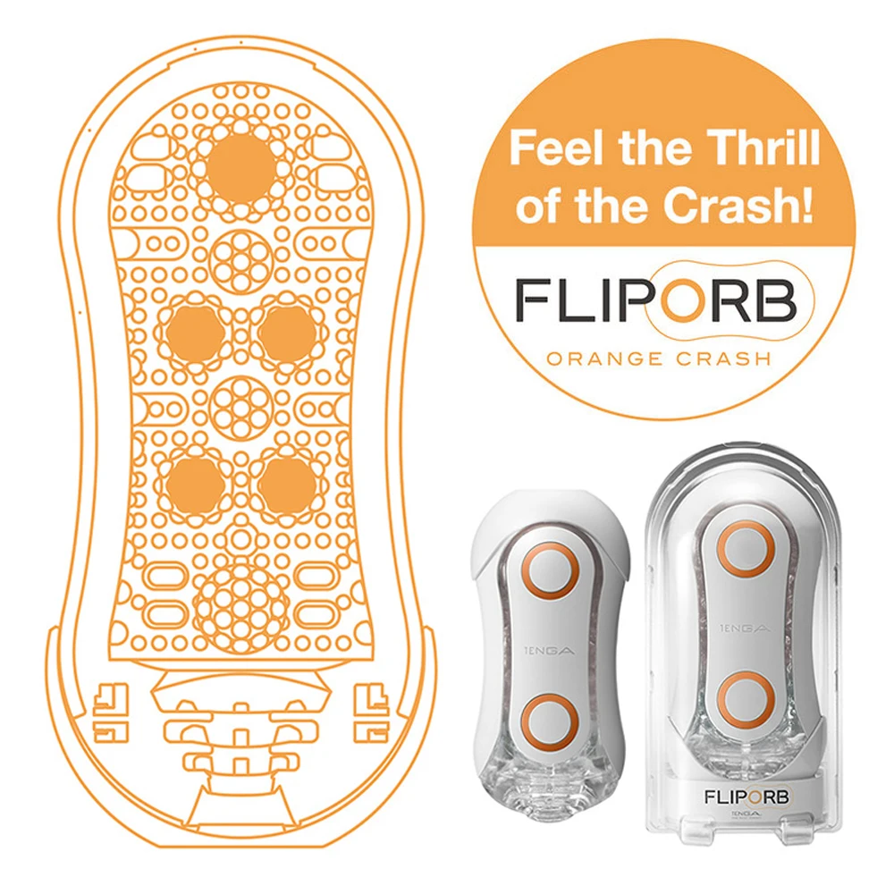 TENGA FLIP ORB RUSH мастурбатор чашка многоразовая искусственная вагина карманная