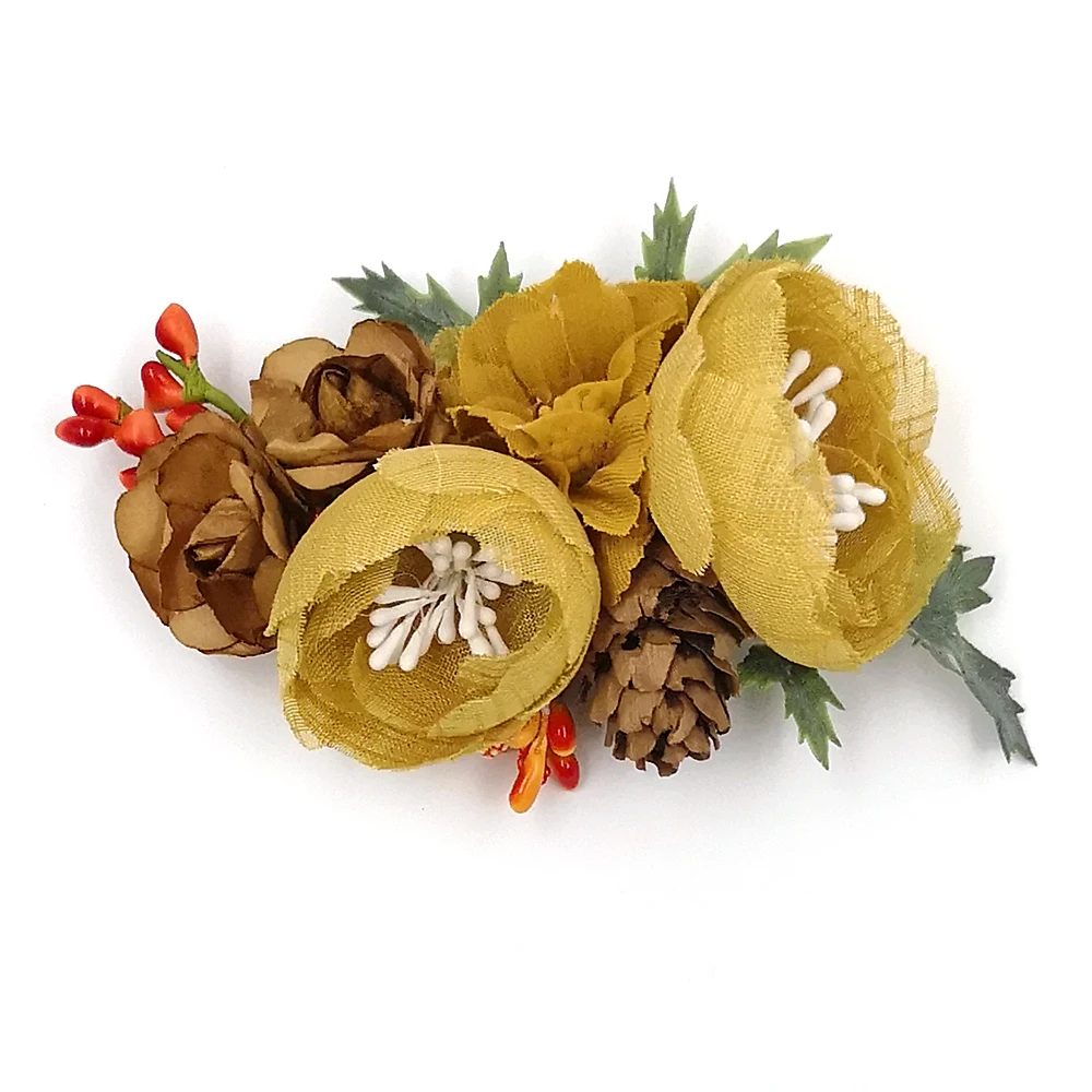 Эластичные повязки на голову с цветочным рисунком для маленьких девочек