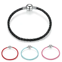 shiny side round buckle cattlehide bracelet womens diy jewelry accessories carrying strap