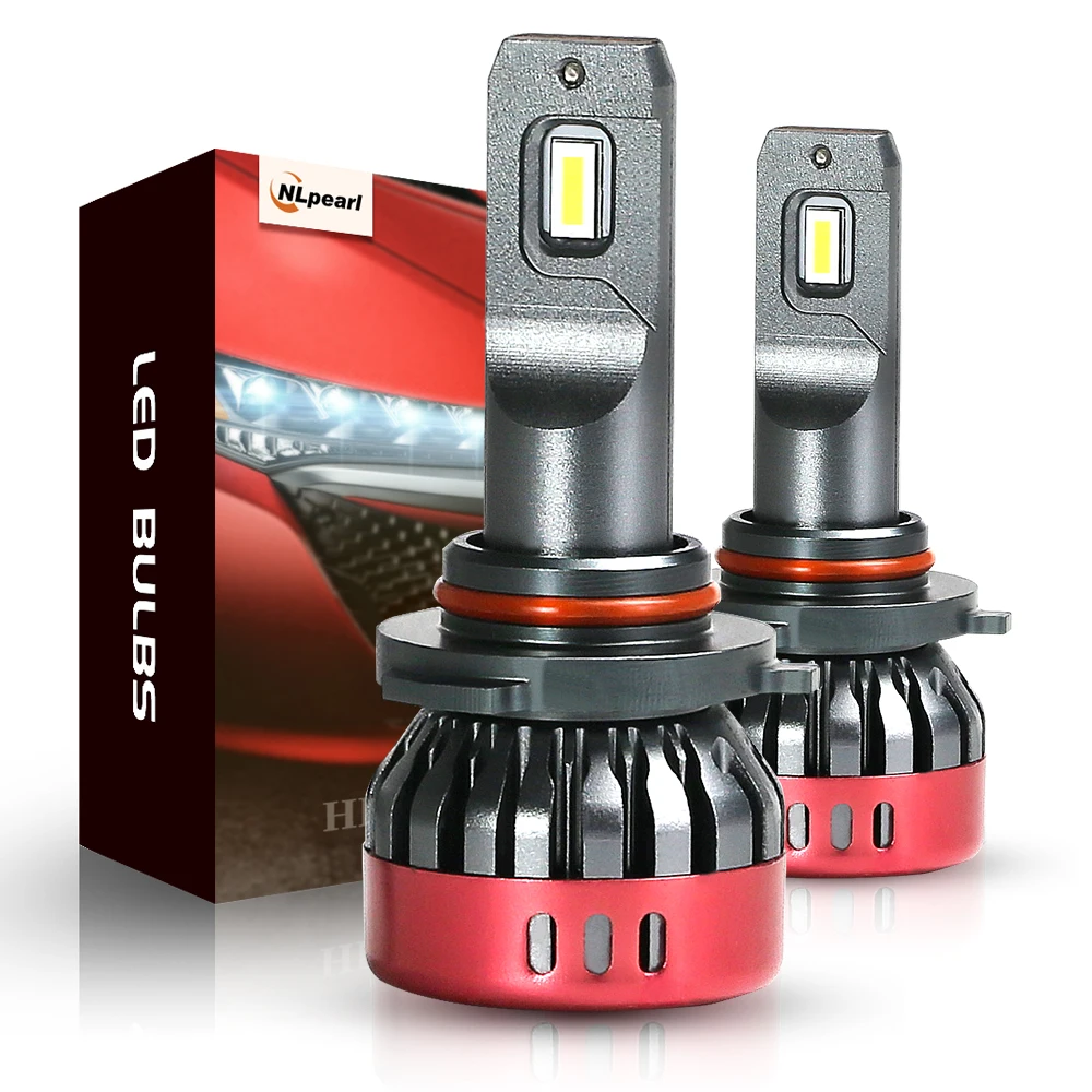 

NLpearl 2x Led Headlight Bulbs Hb3 9005 Led Bulbs 12V 12000ML 6000K 56W Set H7 H4 H1 H11 H8 H9 HB4 9006 Led Mini Headlight Bulbs