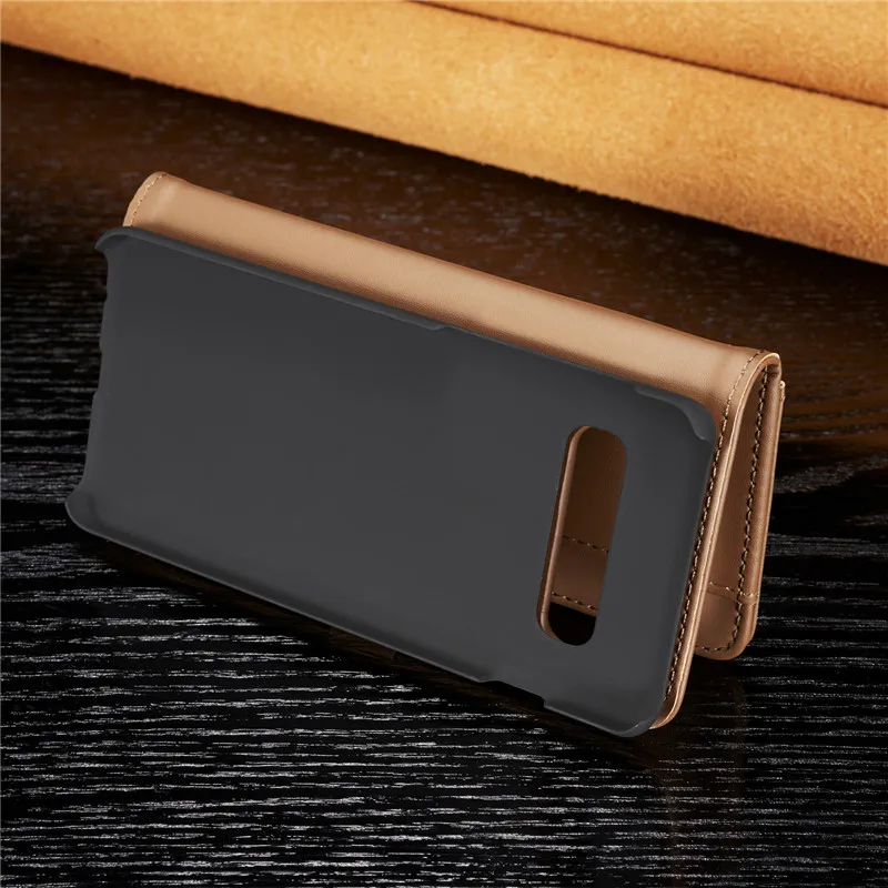 Роскошный кожаный чехол S10plus для samsung Galaxy S8, S9, S10 Plus, S10E, Note 9, 8, S7 Edge, Магнитный съемный флип-Кошелек, Чехол для карт