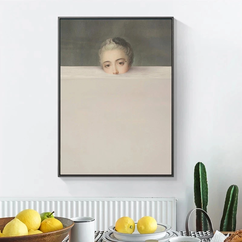 

Figure Famous Paintings Spoof Creative Submerge Portrait Pictures Canvas Wall Art Prints and Posters for Living Room Home Decor
