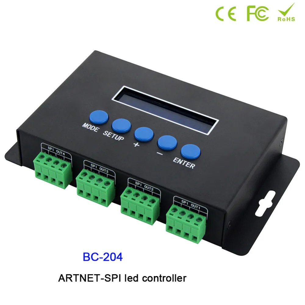 Bincolor BC-204 Artnet к SPI/DMX led pixel light controller вход 680 пикселей * 4 канала + один порт (1x512