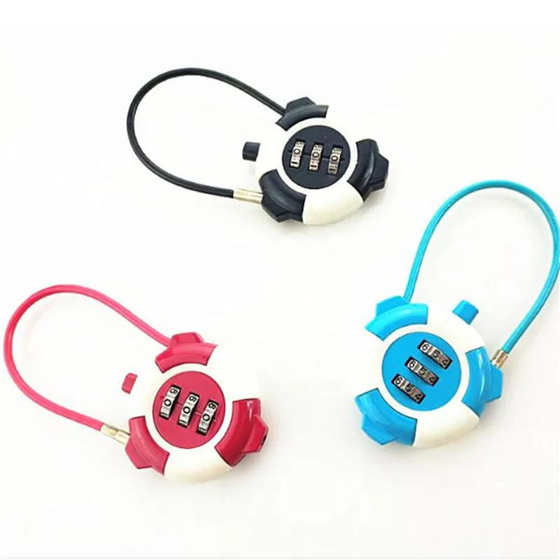 3 цифр подвесной замок с паролем дорожная Смарт Комбинации замки чернил сброса