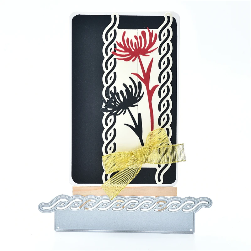 Металлические Вырубные штампы YaMinSanNiO трафареты с кружевными краями для