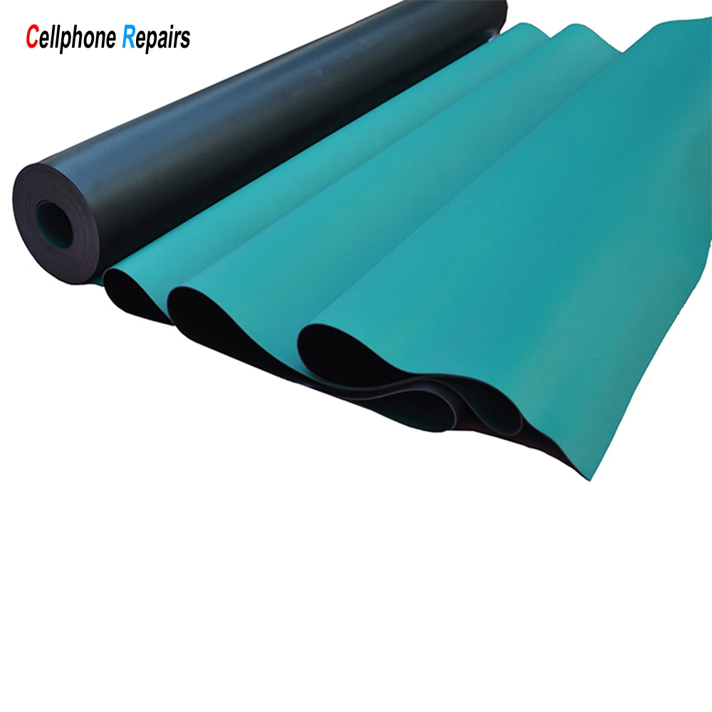 Антистатический Настольный коврик зеленая резиновая подкладка 10 м пластина с