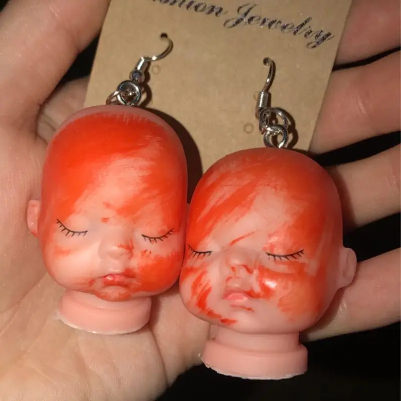 10 шт. ручной работы сломанный злой кулон в форме куклы Сонная голова украшения |