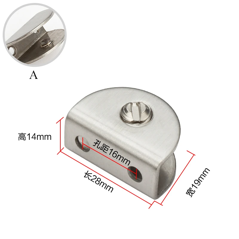 2 шт. стеклянные зажимы из нержавеющей стали фиксированные кронштейны настенные