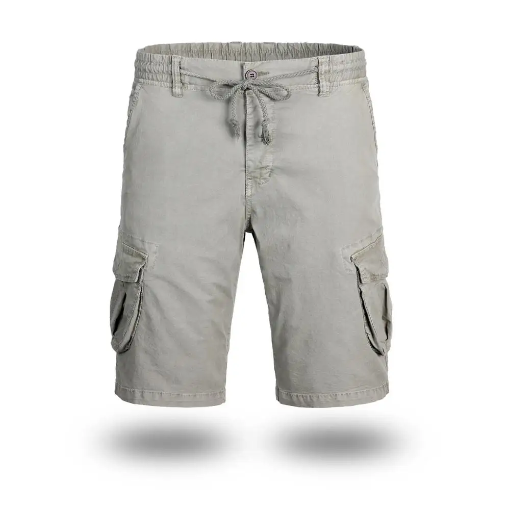 

Men's Outdoor Leisure Retractable Waist Lightweight Cotton Cargo Tooling Fishing Shorts