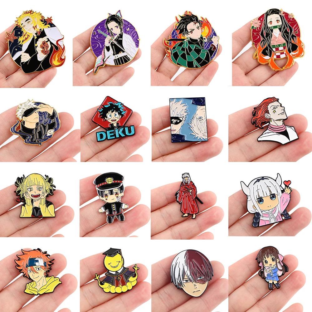 Эмалированная заколка-убийца демонов женский подарок манга японский портфель