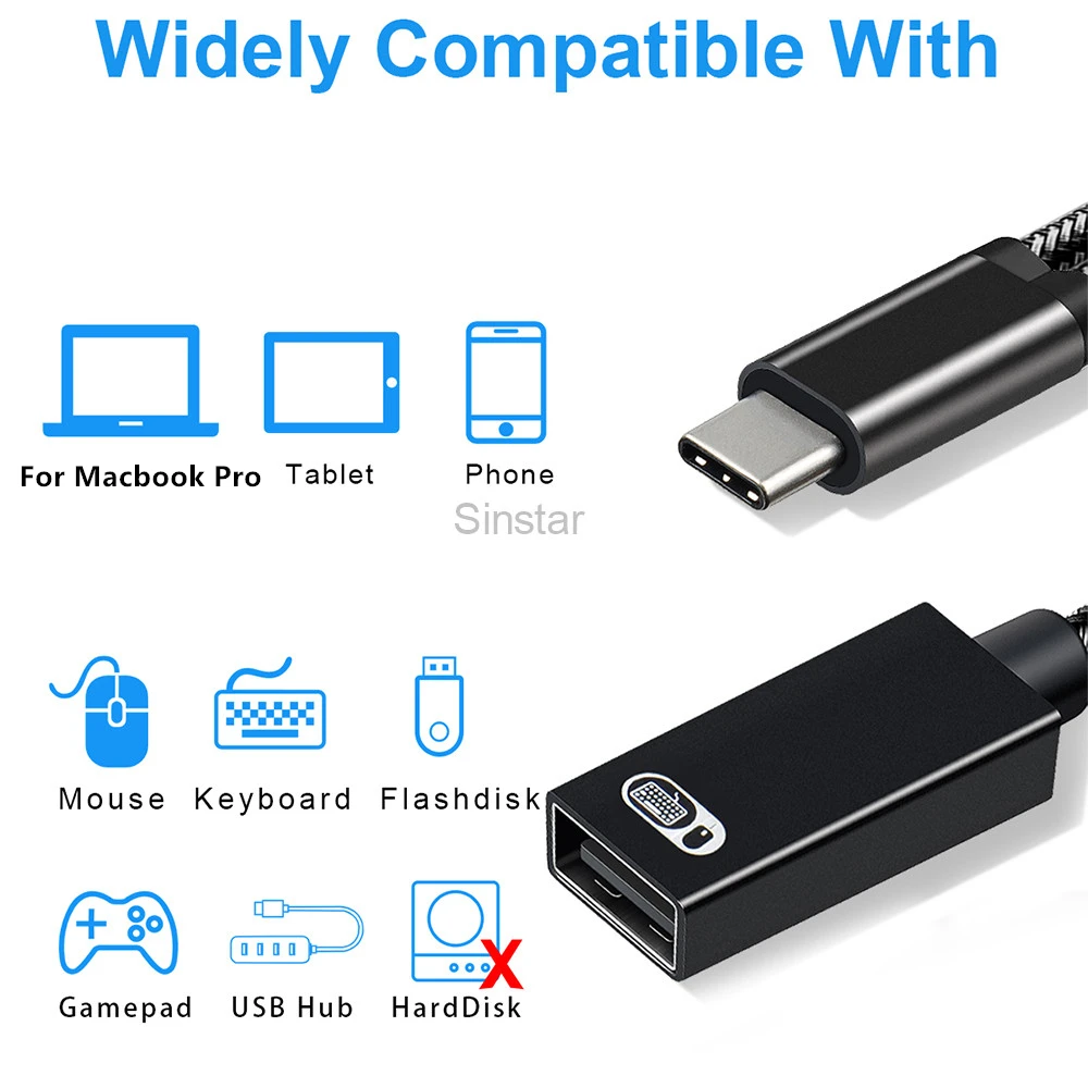 Кабель-Переходник USB C/USB C 2 в 1 для Samsung Google | Мобильные телефоны и аксессуары