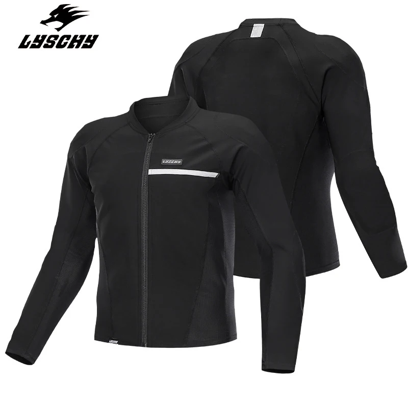 

LYSCHY LY870 Jacket Armor Motorcycle Reflective Vest Body Armour Summer Breathable Mesh Riding Racing 7pcs Protective Gear
