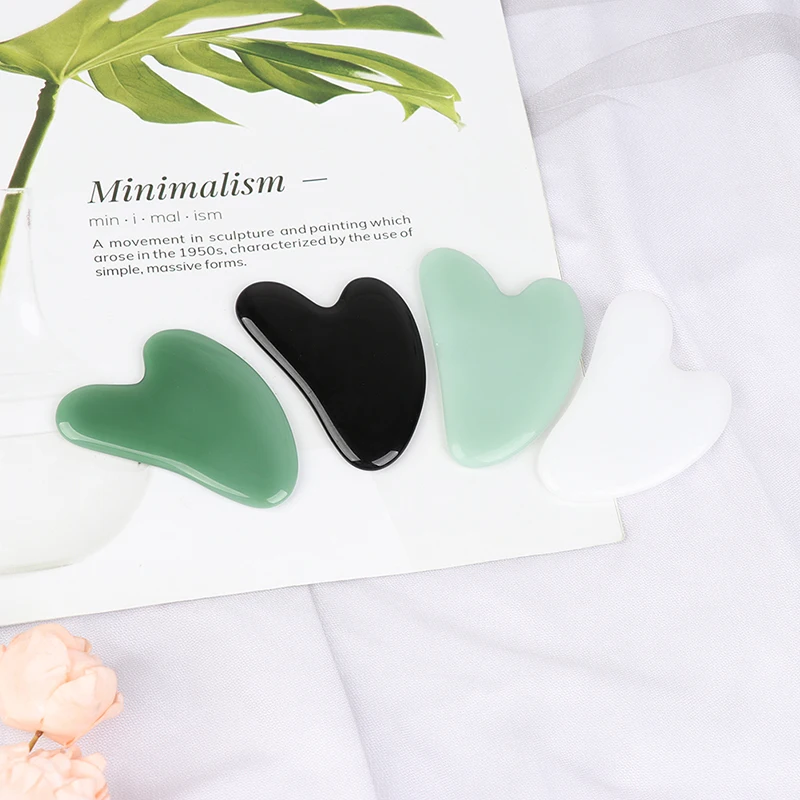 

Массажер для женщин, гуаша уход за кожей лица камень GuaSha массаж используемый для повышать кровообращение выведения токсинов скребок гуа-Ша ...