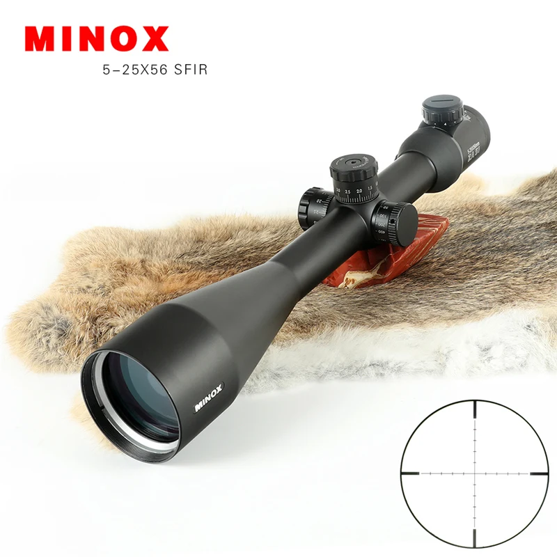 Охотничий Минокс ZA 5i HD 5-25x56 SFIR Riflescopes Светящееся Стекло с гравировкой сбоку Parallax