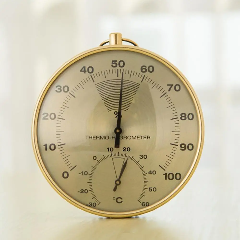 Sauna Thermometer Metal Dial Hygrometer Humidity Temperature Measurement Meter Indoor Room Accessory | Инструменты