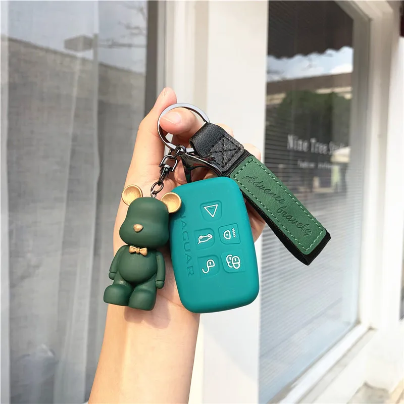 

Fashion cartoon key cover For Jaguar XE XF XJ F-PACE F-TYPE XFL XJL cute key cover shell keychain