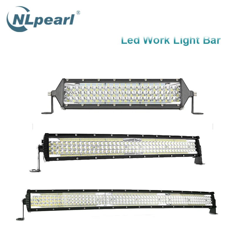 Nlpearl 12/22/32 дюймов светильник бар/рабочий 5-ряд светодиодный бар Offroad точечный луч