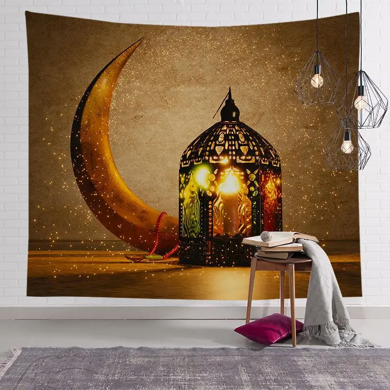 

Ramadan Decorations Islam Decor Eid Decoration Printed Background Wall Tapestry Cloth Ramadan Mubarak Kareem Home Decor Chakra