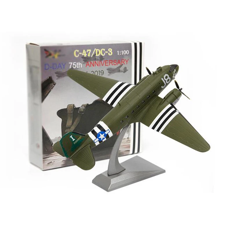 1/100 масштаб C47 транспортный самолет Airfreighter конвейер военный игрушечные модели