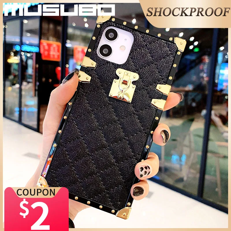 

Musubo Luxury Case For iPhone 12 Pro Max Back Cover 8 Plus 7 Plus 6 6s Fundas For iPhone XR 11 Pro Max Xs X Hoesje Coque Carcasa