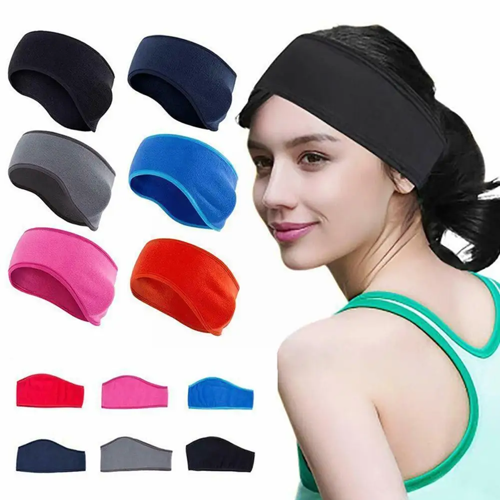 

1pcs Fashion Ear Muffs Warmer Headband Sport Fit Yoga Headband For Outdoor Fitness Running Sweatband Soft Cycling Hair Band E1l2