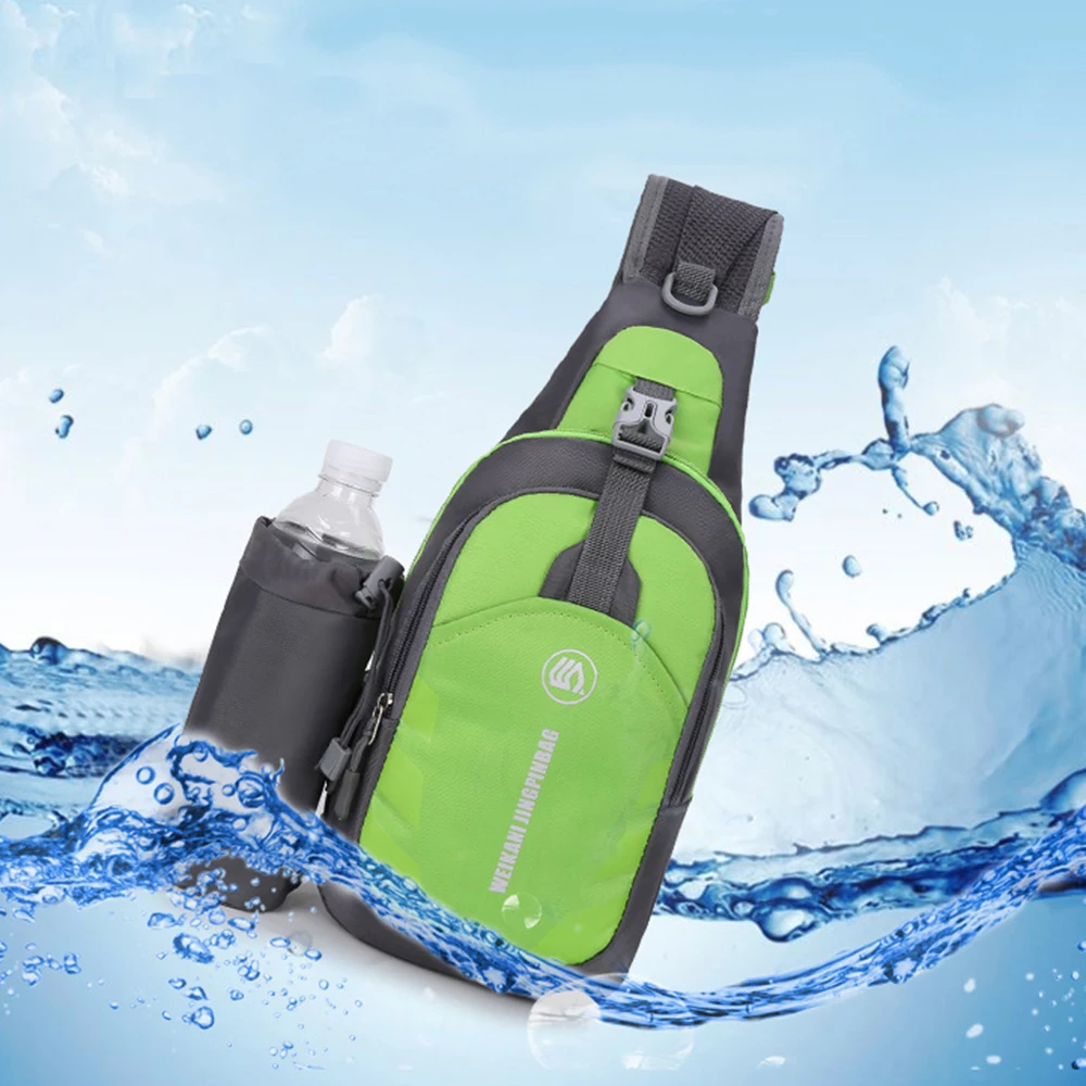 Crossbody Bags Sling Bag Chest Shoulder Backpack Bottle Holder Tablet Outdoor Hiking Workout Sports Bag 2020 Newest