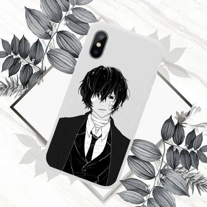

Bungo Stray Dogs Phone Case White Candy Color for iPhone 11 12 mini pro XS MAX 8 7 6 6S Plus X SE 2020 XR