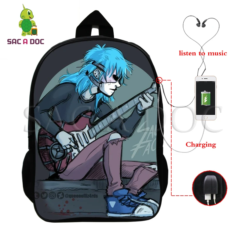 Sally Face, рюкзаки для детей, школьные сумки для подростков, рюкзак в стиле хип-хоп, сумка унисекс, дорожная сумка для книг, нейлон, 16 дюймов, mochila, можно настроить - Цвет: Harajuku Backpack