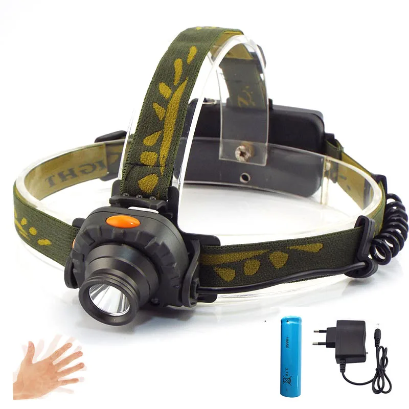 

Q5 Sensor LED Headlamp lamp torches linterna frontal hoofdlamp zoom mini head flashlight Torche Headlight 18650 or AAA Battery